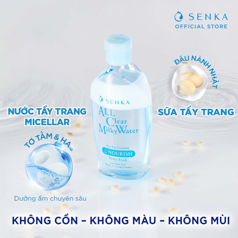 Nước Sữa Tẩy Trang 2 Lớp Senka A.L.L. Clear Milky Water 230ml_70120