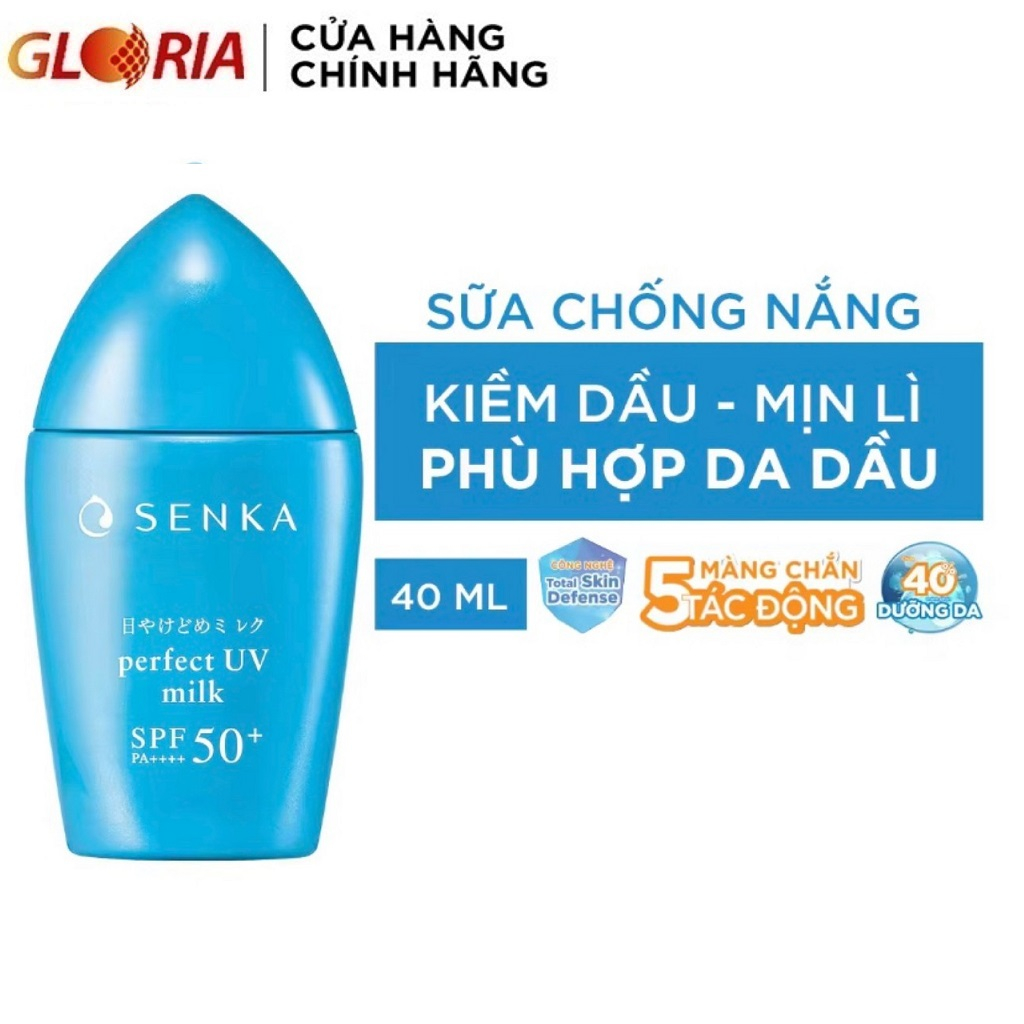 Kem Chống Nắng Dạng Sữa Senka Perfect UV Milk 40ml