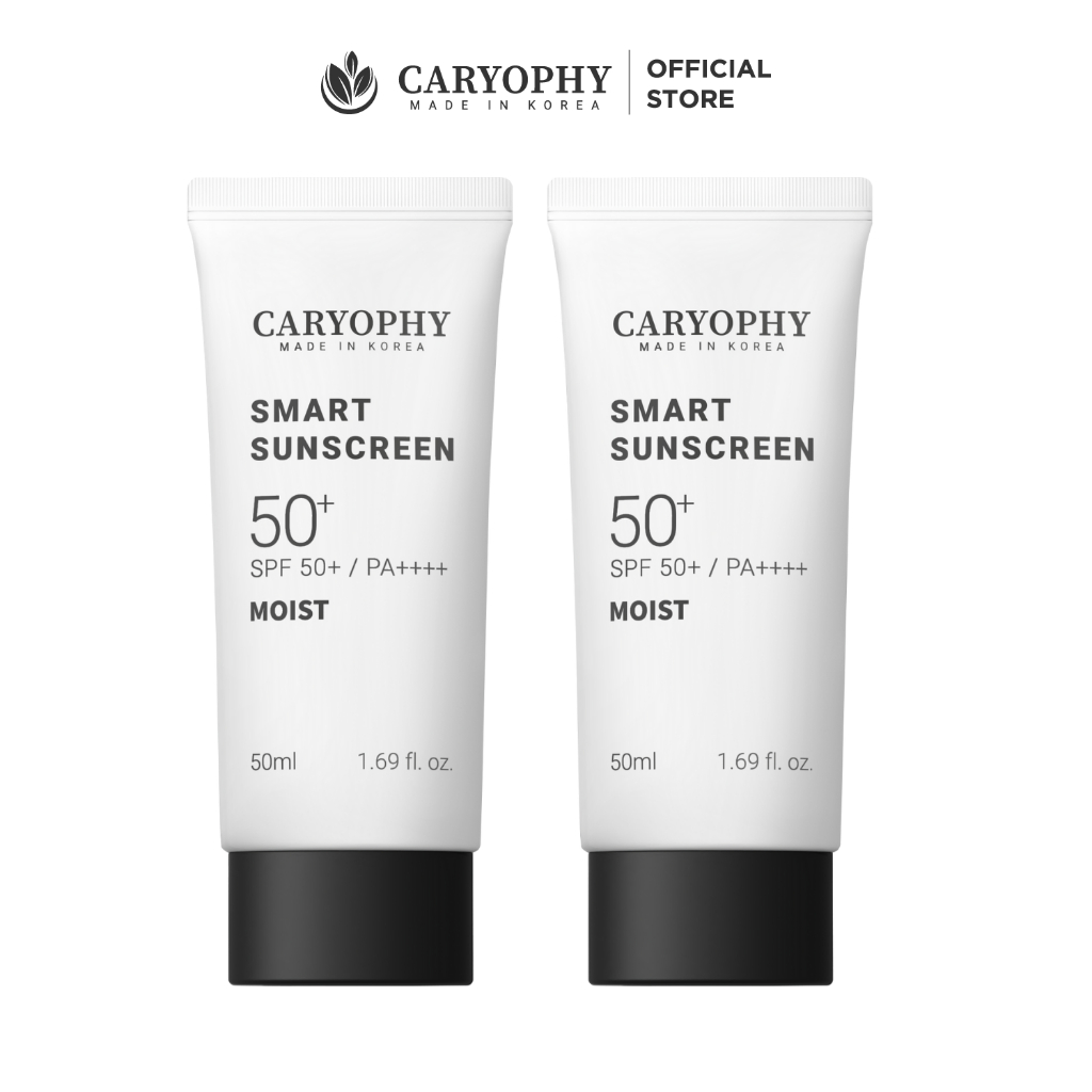 Combo 2 tuýp Kem chống nắng Caryophy Smart SunScreen fullsize 50ml