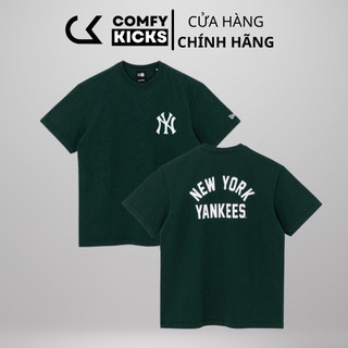 [CHÍNH HÃNG] Áo Tee New Era NY Yankees - màu xanh rêu, Áo phông thời trang nam nữ unisex giá rẻ