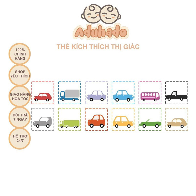 Thẻ Luyện Tập Thị Giác Cho Bé