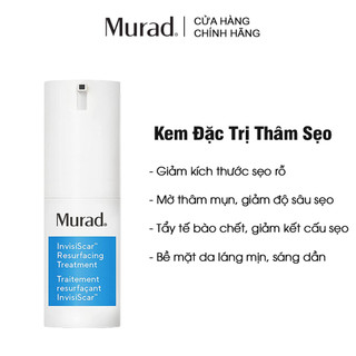 Kem xóa sẹo rỗ, thâm mụn Murad Invisiscar Resurfacing Treatment 15ml