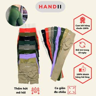 Quần dài Tomtiger Scrunch phiên bản logo sewing dệt kim co giãn 4 chiều