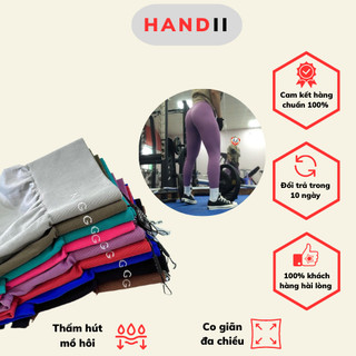 Quần tập gym nữ Nvgtn Solid, quần dài siêu mềm mịn, co giãn 4 chiều "HANDII"