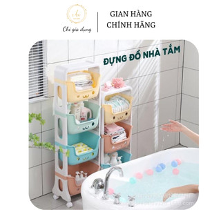 Kệ gấu Hokori đựng đồ đa năng 3 tầng có bánh xe Việt Nhật 5576