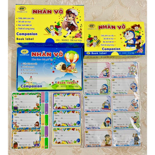 5 xấp nhãn vở decal