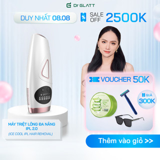 Máy triệt lông mini công nghệ mới triệt lông vĩnh viễn DR GLATT IPL 2.0