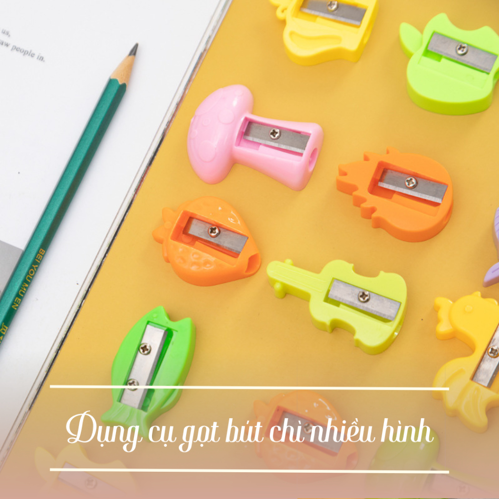 Gọt Bút Chì, Đồ Chuốt Bút Chì Nhiều Hình Dễ Thương