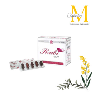 Viên uống rubi gsv đẹp da, hỗ trợ giảm mụn thâm nám