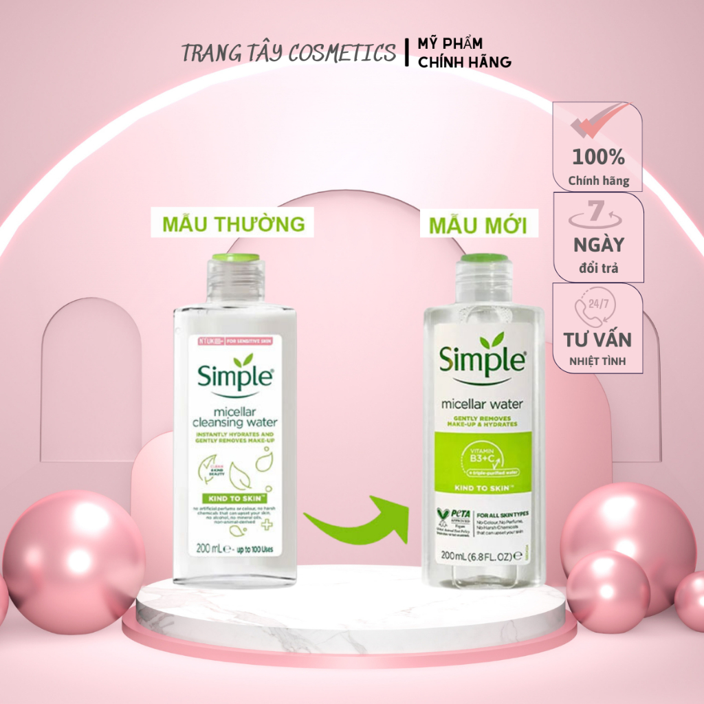 Nước tẩy trang Simple 200ml