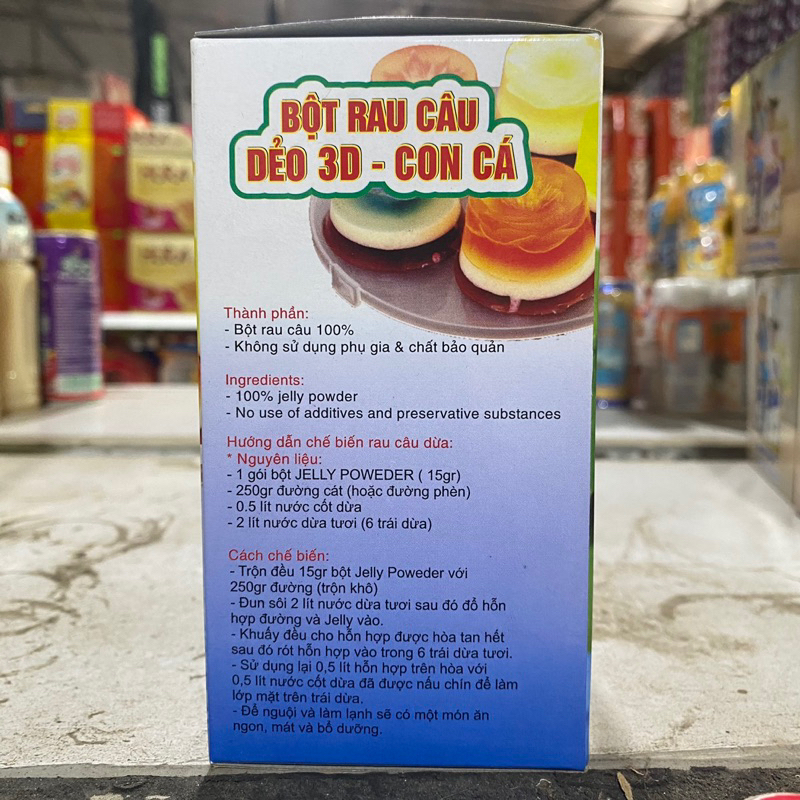 Bột Rau Câu Dẻo 3D- con cá Thành Phát Food