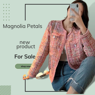 Áo khoác/ Áo dạ tweed, chân váy dạ chữ a