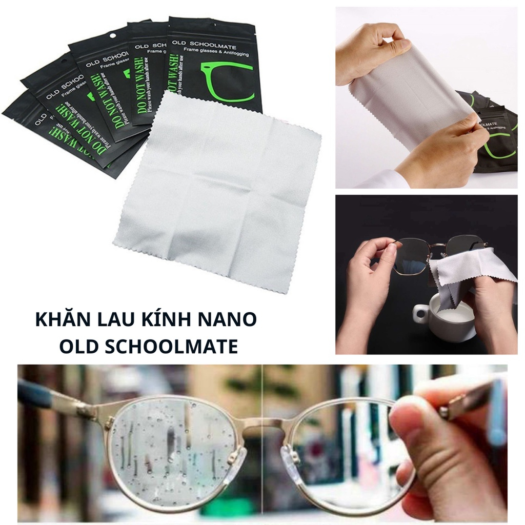 Miếng Khăn Vải Nano Lau Kính Chuyên Dụng, Chống Bám Hơi Nước, Tăng Độ Bóng Cho Kính