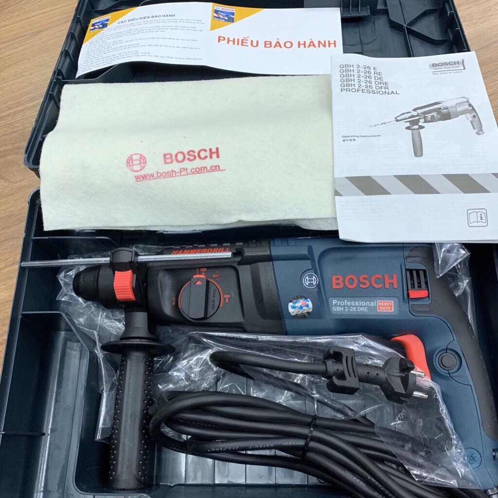 Máy Khoan Bê Tông Điện 800W Bosch / GBH 2-26 DRE / Bảo Hành Chính Hãng 12 Tháng