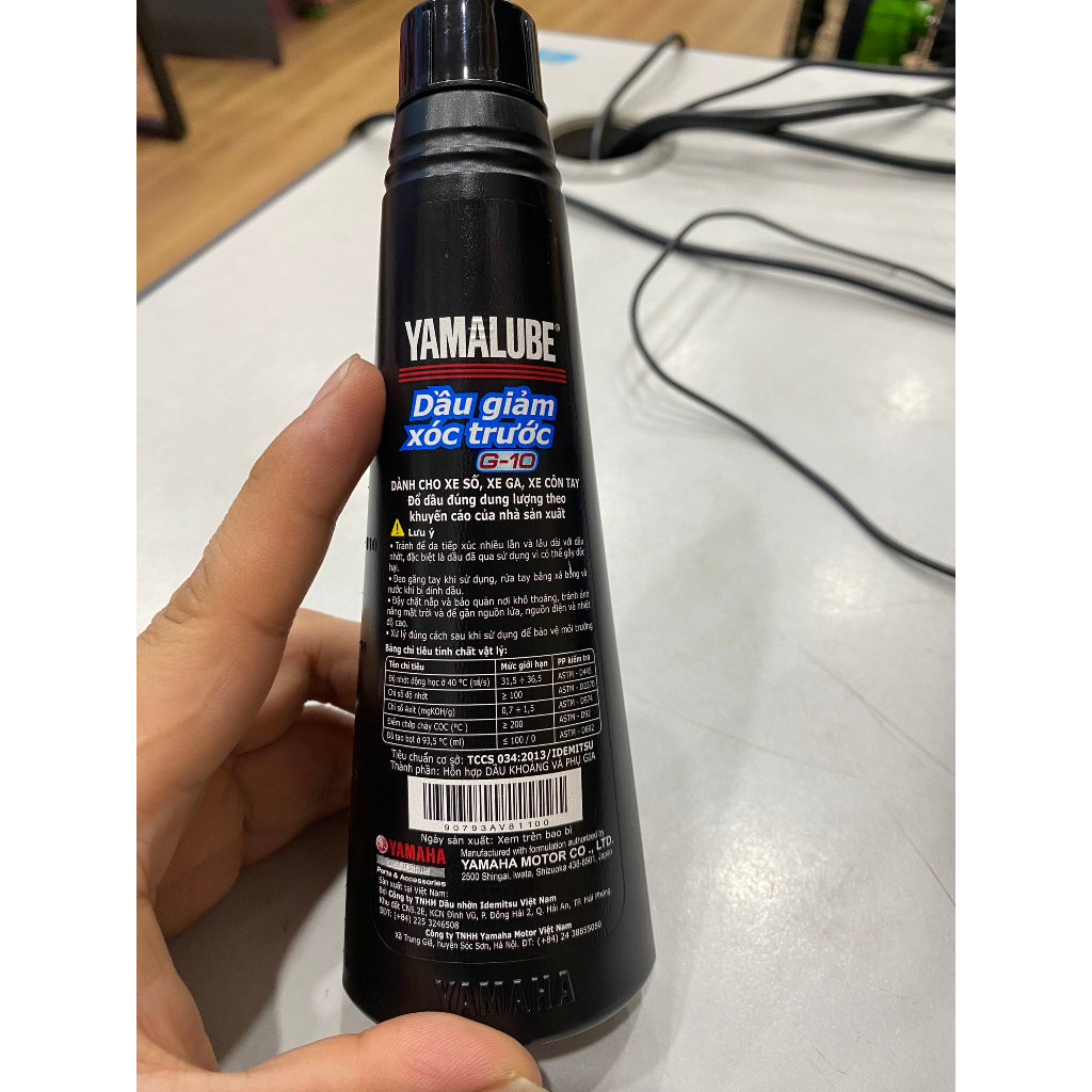 Dầu giảm xóc trước dành cho các loại xe ga, xe số, xe côn tay - Chính hãng YAMAHA