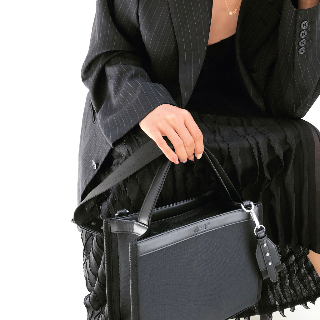 Túi Daily Canvas Quai Da Thời Trang Nam Nữ Chu Du - Màu Đen - Size Trung