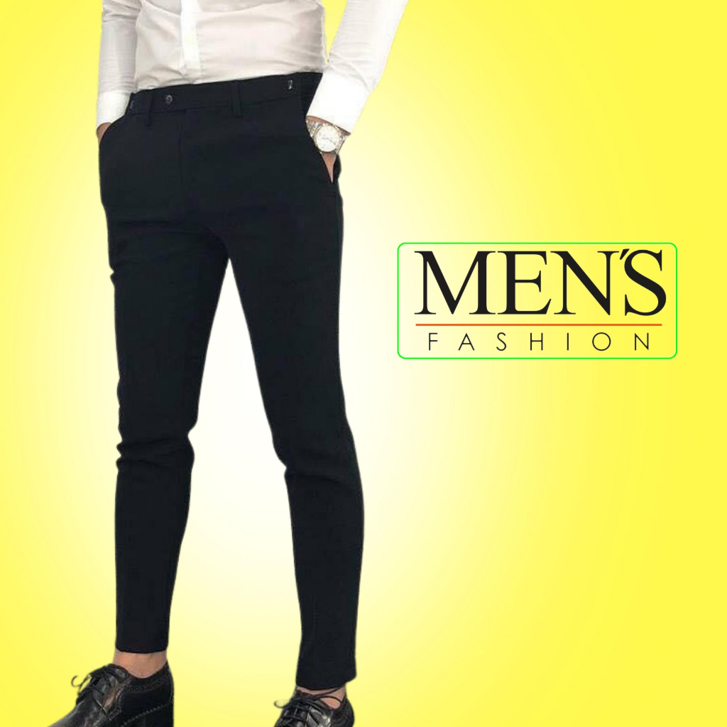 Quần tây nam Hàn Quốc màu đen cao cấp kiểu dáng trẻ trung thoải mái