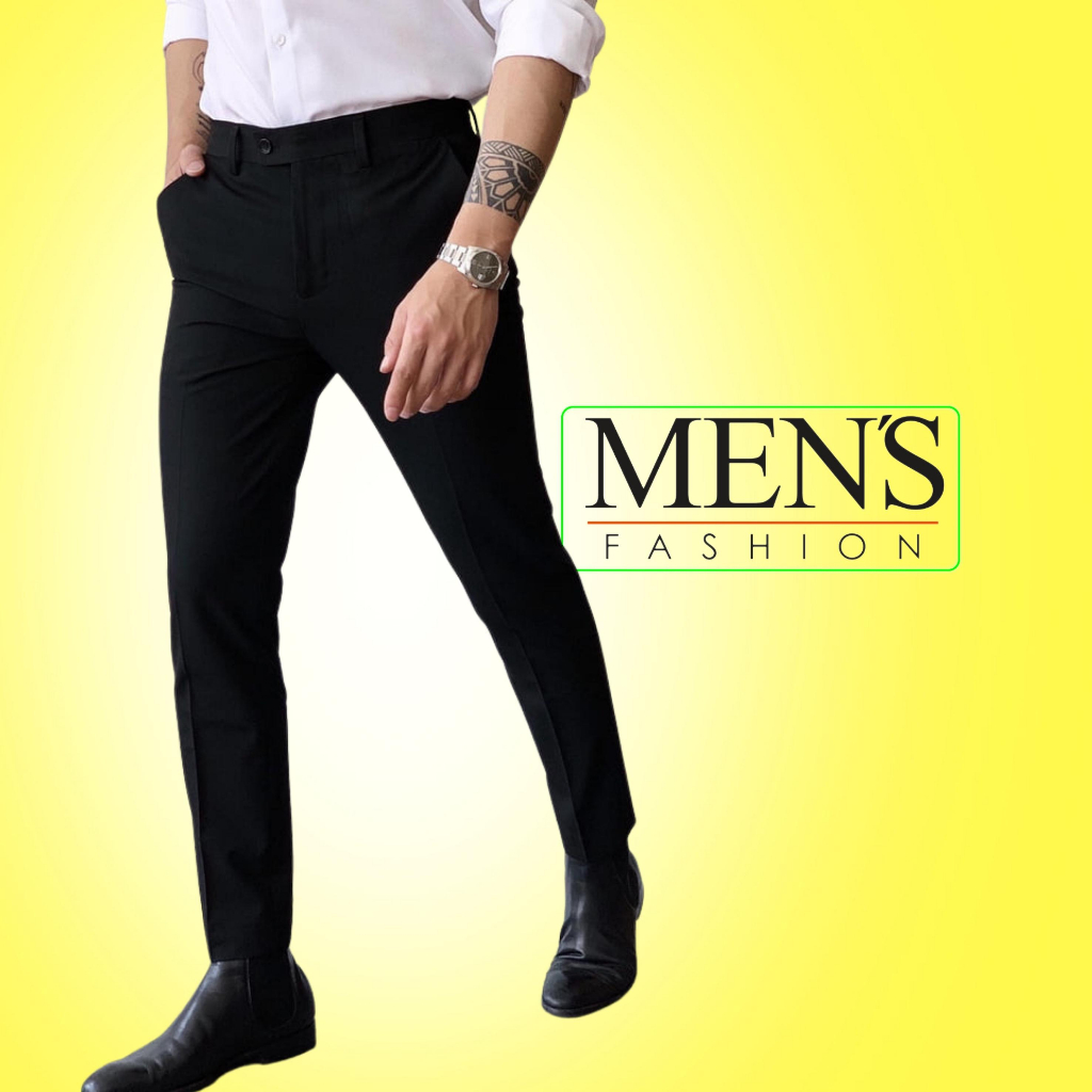 Quần tây nam Hàn Quốc màu đen cao cấp kiểu dáng trẻ trung thoải mái