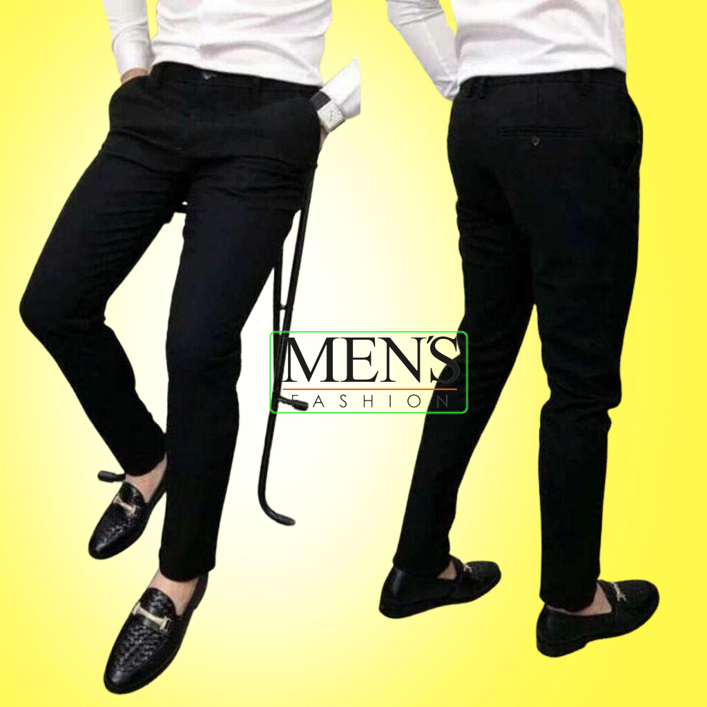 Quần tây nam Hàn Quốc màu đen cao cấp kiểu dáng trẻ trung thoải mái