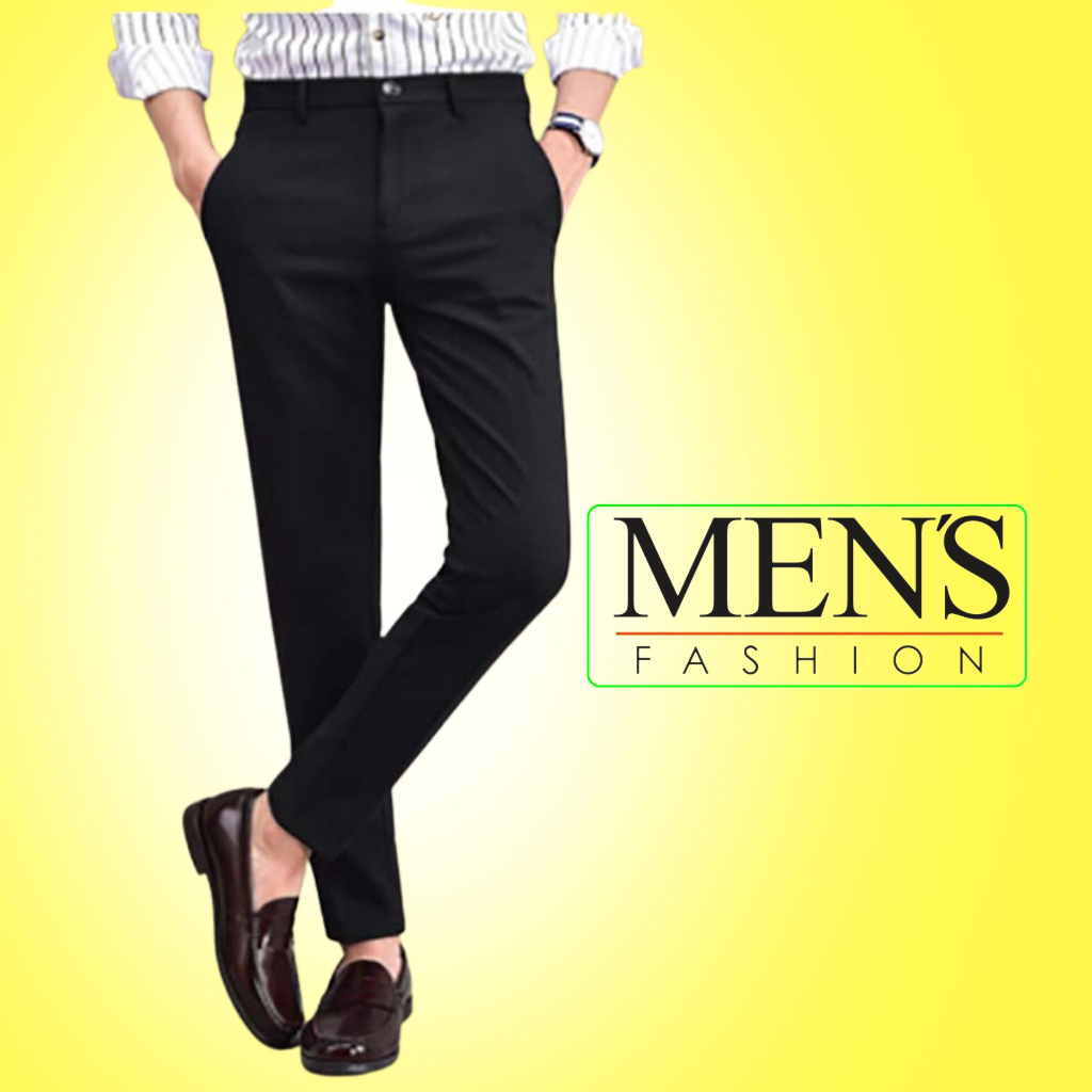 Quần tây nam Hàn Quốc màu đen cao cấp kiểu dáng trẻ trung thoải mái