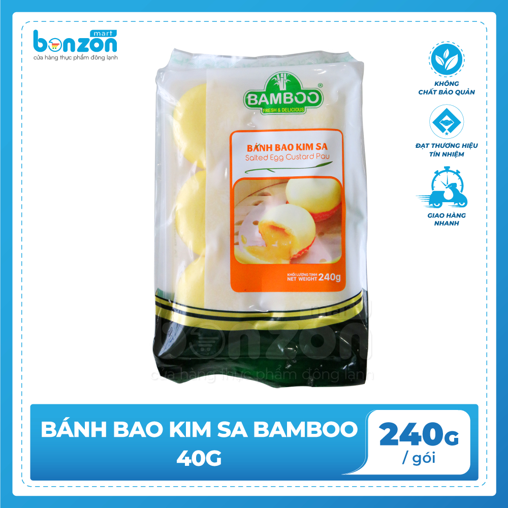 Bonzon - Bánh bao kim sa Bamboo 240g