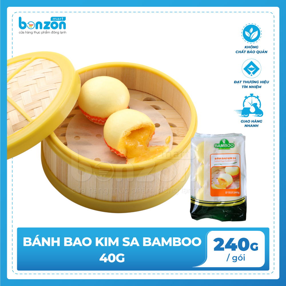 Bonzon - Bánh bao kim sa Bamboo 240g