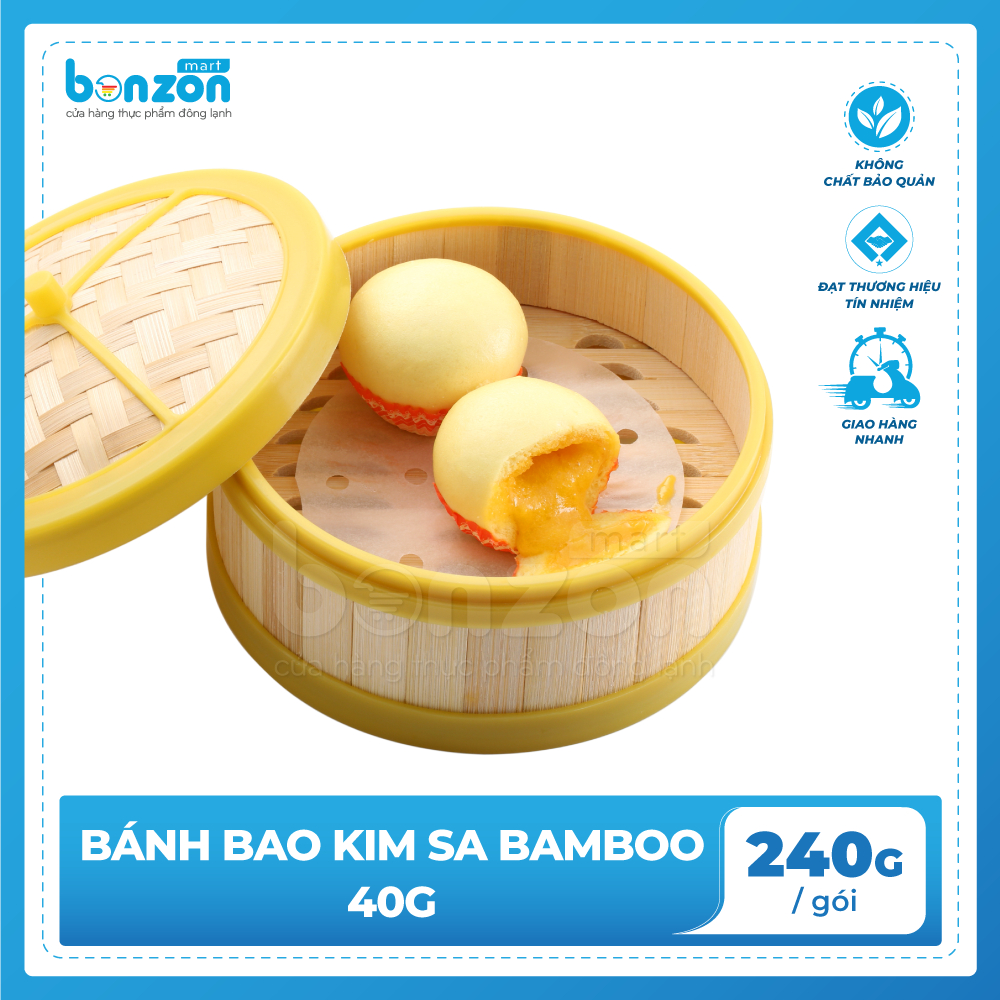 Bonzon - Bánh bao kim sa Bamboo 240g