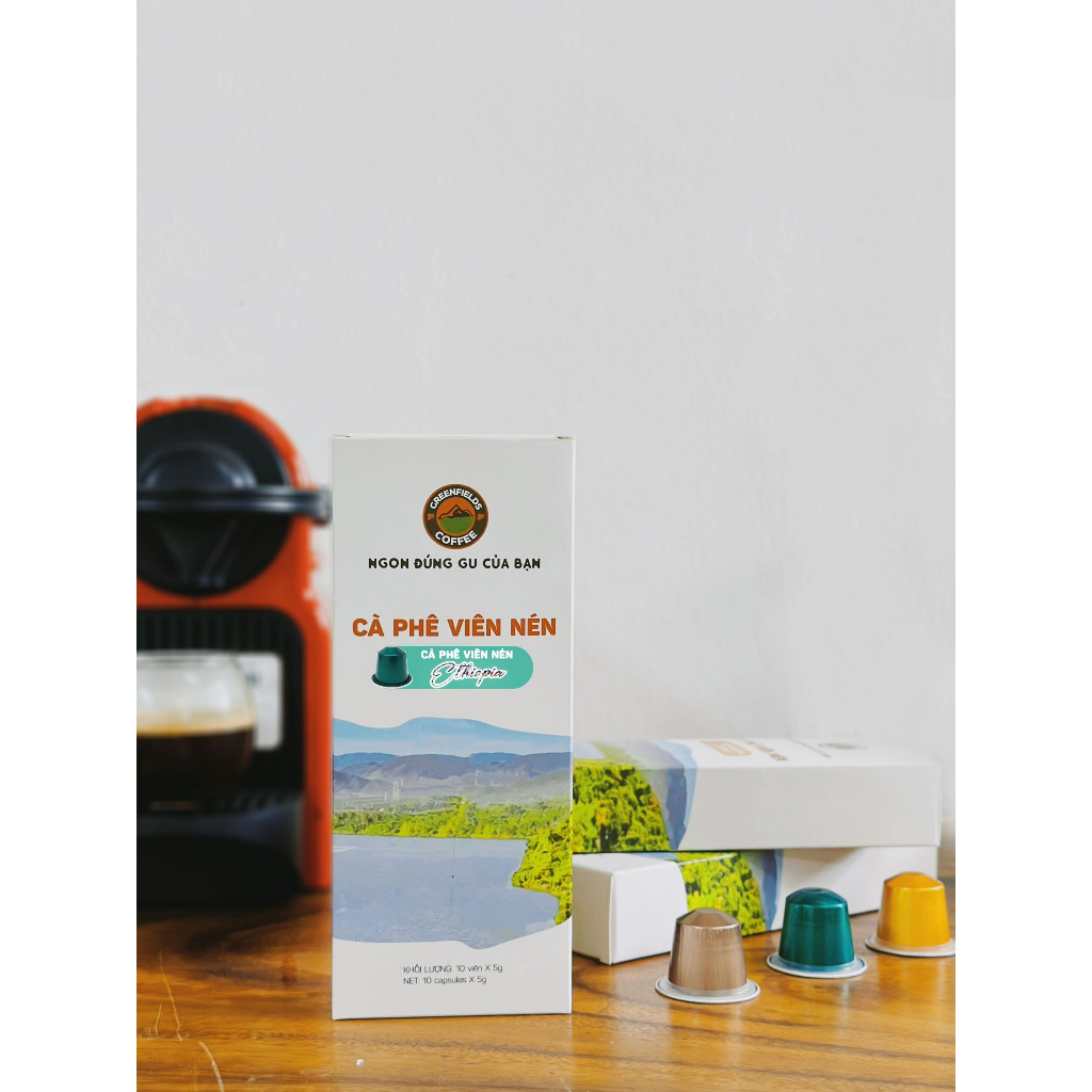 Cà phê viên nén đặc sản ETHIOPIA Greenfields coffee dành cho máy Nespresso