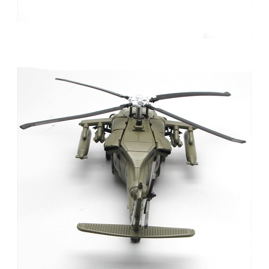 Mô hình máy bay trực thăng UH-60 Black Hawk KAVY bằng hợp kim có nhạc và đèn chạy cót
