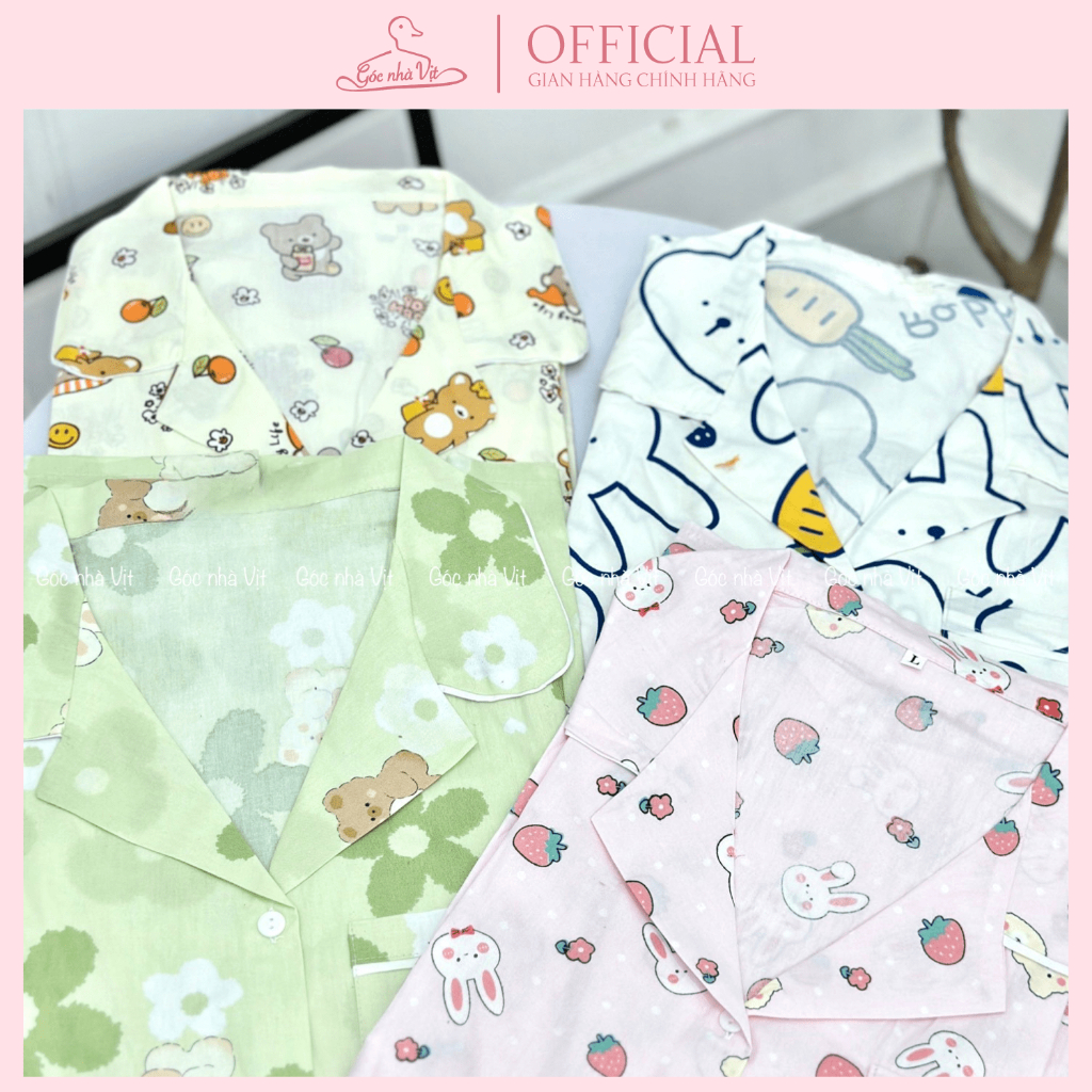 (HÀNG SẴN) Đồ ngủ pijama nữ Thô lụa thoáng mát và nhiều hoạ tiết