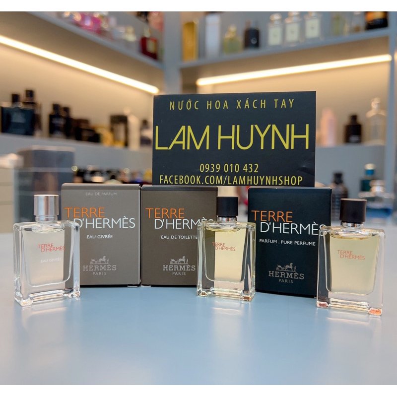 Nước hoa mini TERRE D'HERMES 5ml - 12,5ml