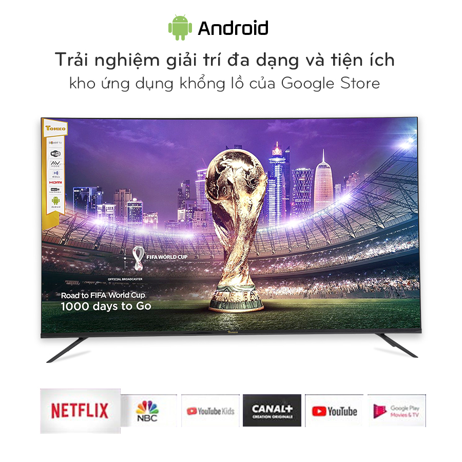 Smart HD Tivi TOMKO 32 inch, chính hãng TOMKO, bảo hành đến 24 tháng