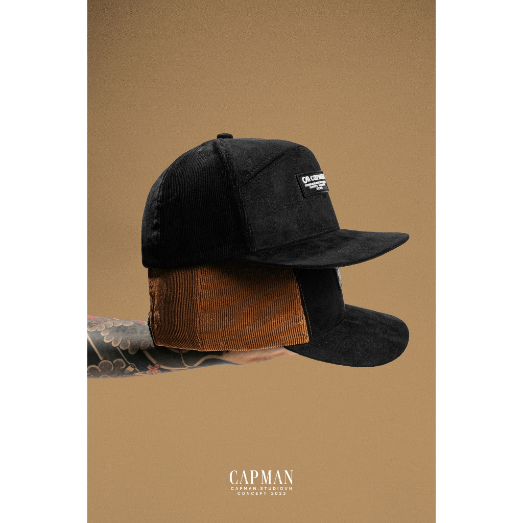 Mũ snapback lưỡi ngang CAPMAN chính hãng CM159