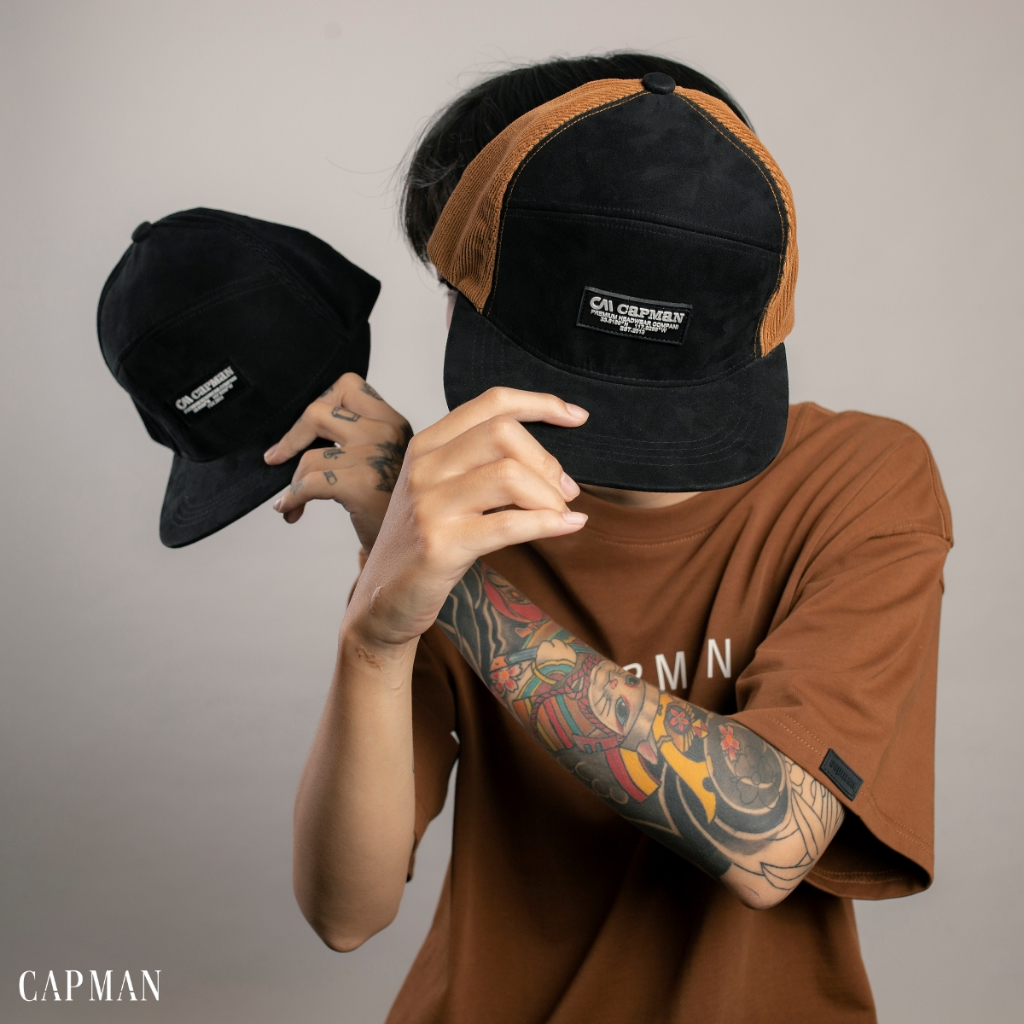 Mũ snapback lưỡi ngang CAPMAN chính hãng CM159