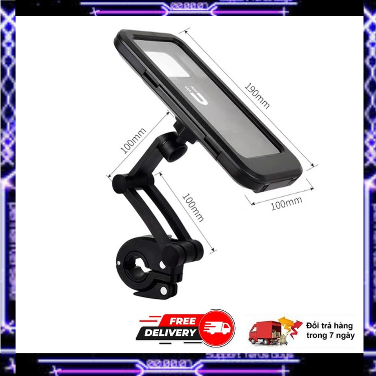💎HÀNG CHÍNH HÃNG💎  GIÁ ĐỠ ĐIỆN THOẠI TRÊN XE MÁY-XE ĐẠP-Chống Mưa XOAY 360 ĐỘ BẢO HÀNH 12 THANG