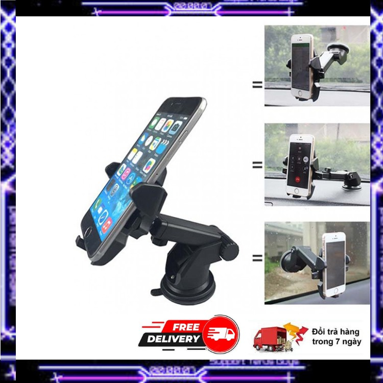 Hàng Xịn Giá Đỡ Điện Thoại  Hít KínhTrên Oto 360 Độ,Quay Camera Phía Trước Nhựa ABS Siêu Bền Bảo Hành 24t