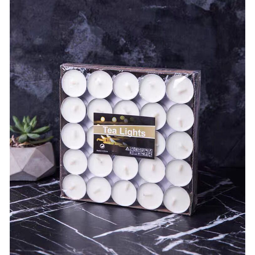 Nến sáp 10 viên và 50 viên/hộp không khói an toàn HT SHOP dùng trang trí sinh nhật, xông tinh dầu DN074