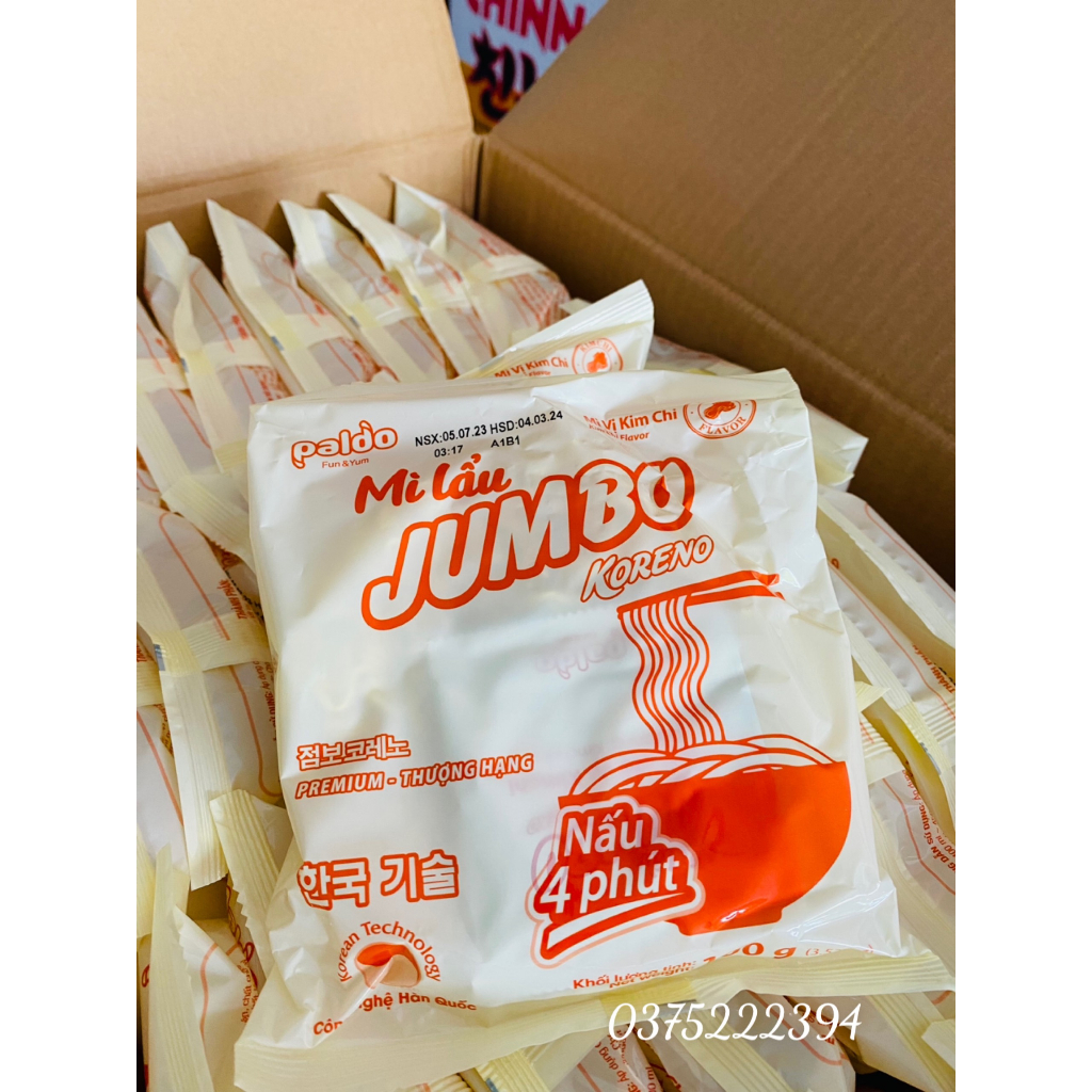 Mì lẩu jumbo vị kim chi - 80 gói