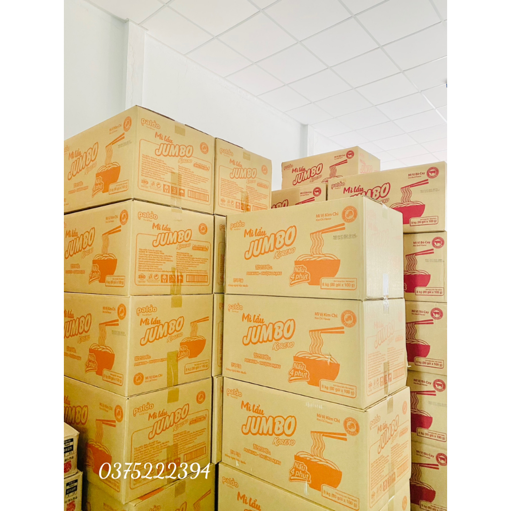 Mì lẩu jumbo vị kim chi - 80 gói