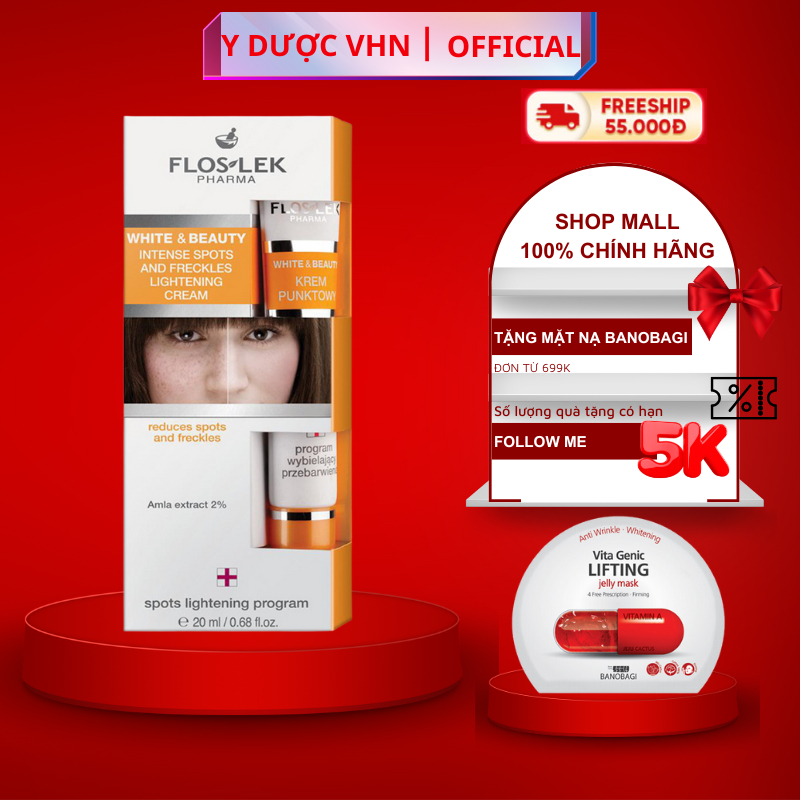 Chấm nám tàn nhan Floslek 20ml hỗ trợ làm mờ nám - tàn nhan - đồng đều màu da chính hãng