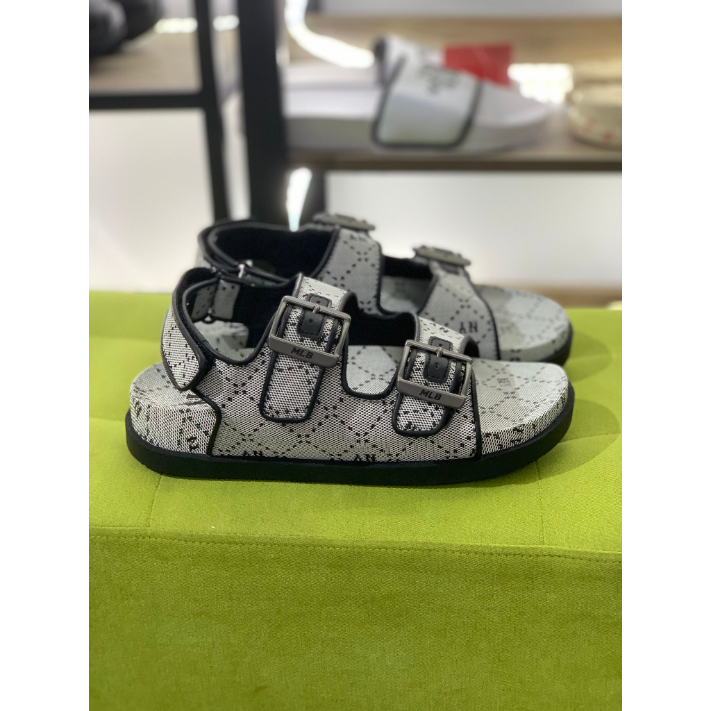 Dép MLB chính hãng - Dép MLB Double Slide Jacquard Diamond Monogram