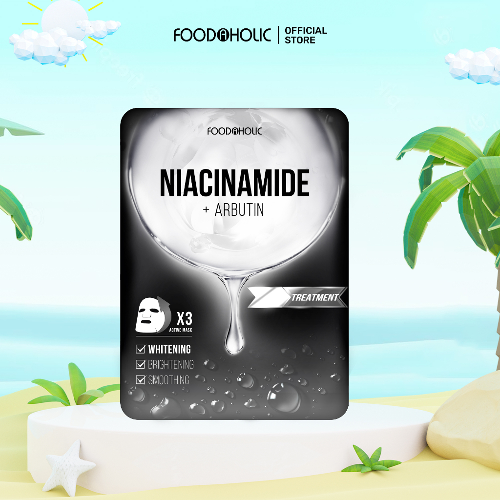 Mặt Nạ Foodaholic Niacinamide Dưỡng Sáng, Căng Bóng Da Niacinamide Ample Mask 23ml/miếng