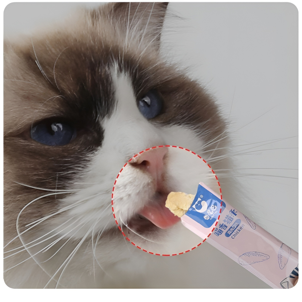 THANH ĐẦY SÚP THƯỞNG CHO MÈO ,ĐỒ DÙNG TIỆN LỢI CHO MÈO ĂN