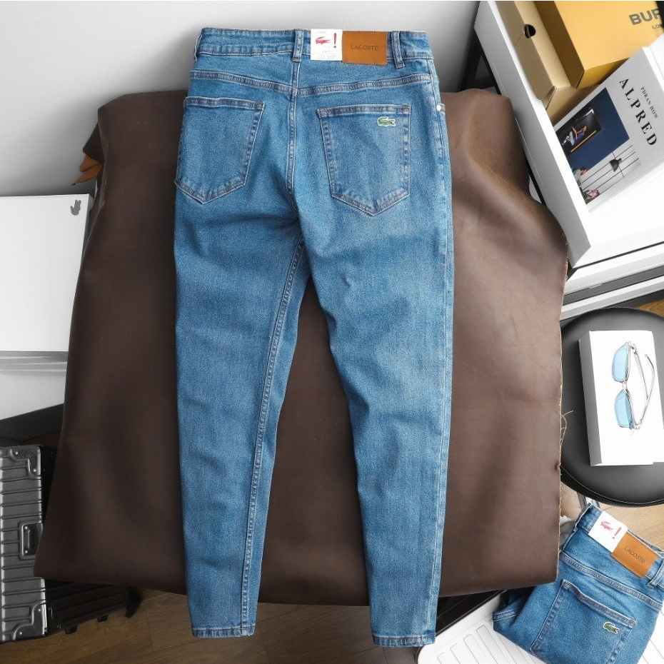 Quần Jeans dài nam Lcst Việt nam xuất khẩu,Form Slimfit.chất vải co dãn,ống 15-18cm,Hàng VNXK - 210417