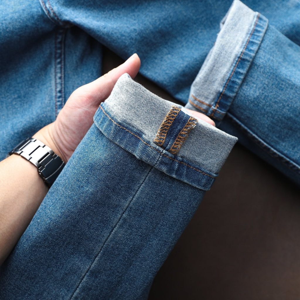 Quần Jeans dài nam Lcst Việt nam xuất khẩu,Form Slimfit.chất vải co dãn,ống 15-18cm,Hàng VNXK - 210417