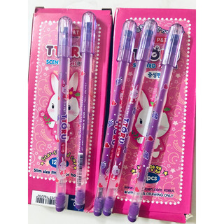 Bút gel Ttoru thỏ hương nho màu tím