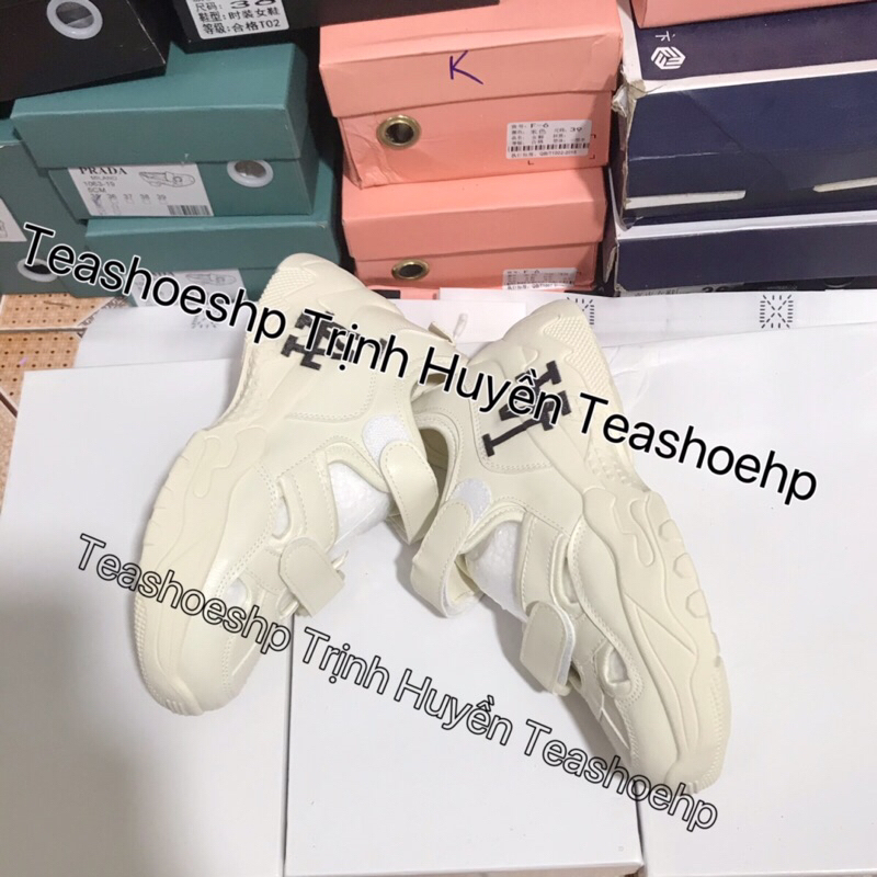 Giày thể thao trắng đế cao bằng 5cm,giày sneaker quai dán không buộc dây thoáng mềm,giày học sinh hottrend
