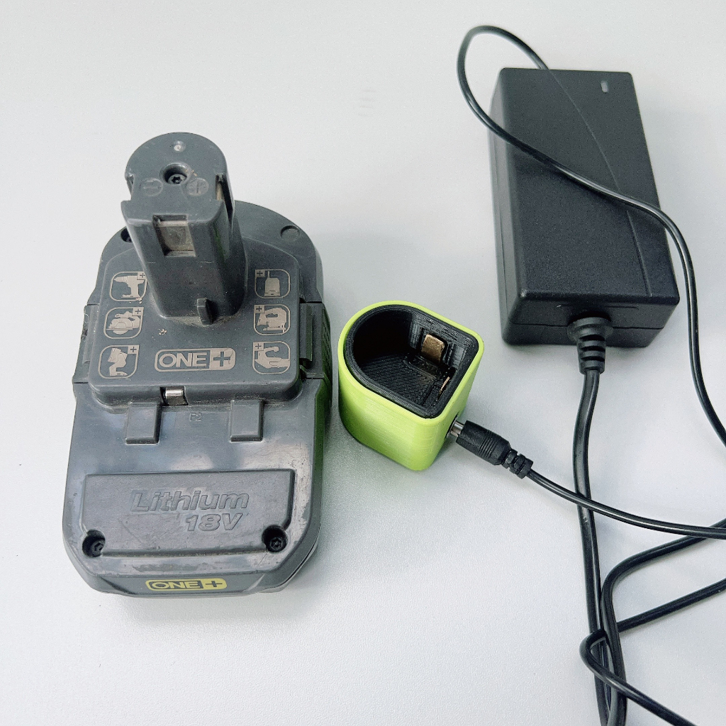 Dock Sạc Ryobi 18v Lion cho pin zin bằng adapter rờI