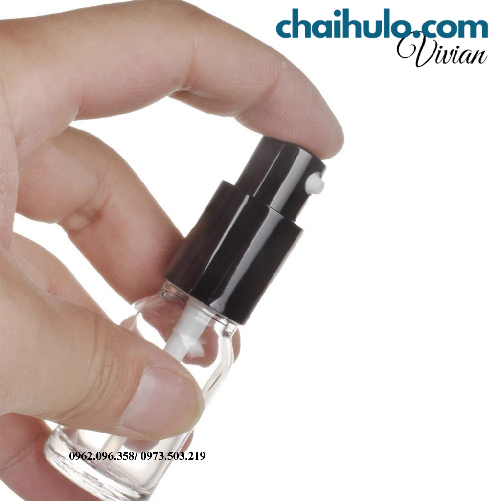 Chai xịt phun sương thân thủy tinh màu trong suốt nắp nhôm hàng đẹp loại 1- HÀNG CÓ SẴN