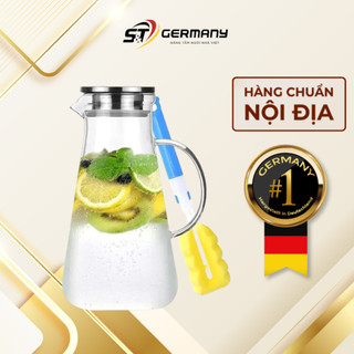 Bình đựng nước thuỷ tinh Sodasweet Germany 2,2L có tay cầm Nội địa Đức, Bình nước thủy tinh 2 lít GermanySnT HCM 190071